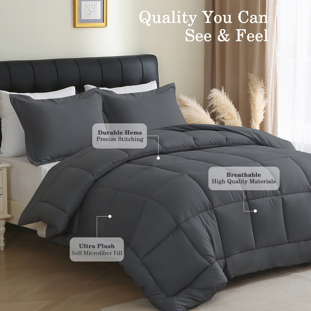 Set Coperta + Federe 🛏️ | Peso Massimo, Morbidezza Ipersoft | 3 pezzi Completo