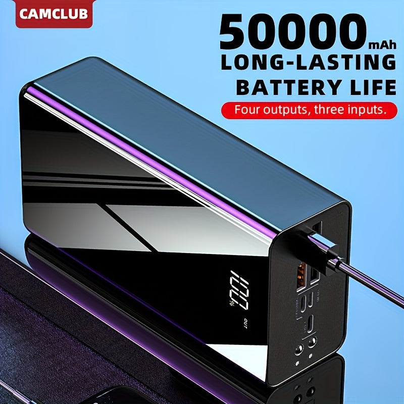 Power Bank 50.000mAh 🔋 | Display LED, Torcia & Emergenza | Regalo Perfetto