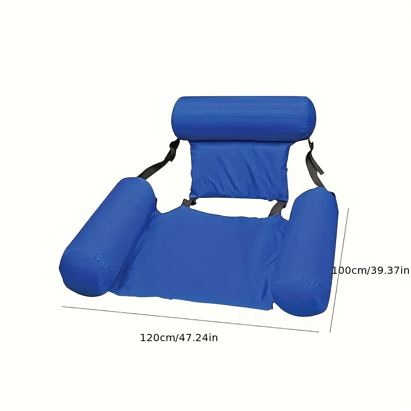 Sedia Gonfiabile Blu PVC - Ultra Resistenti per Piscina/Spiaggia, Pieghevole & Portatile
