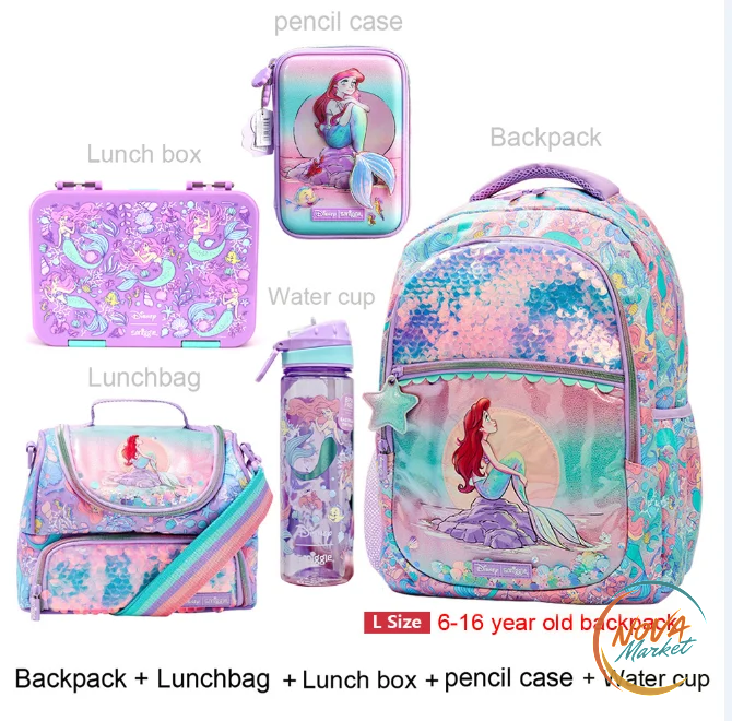 Zaino scolastico Disney capiente con design cartone animato