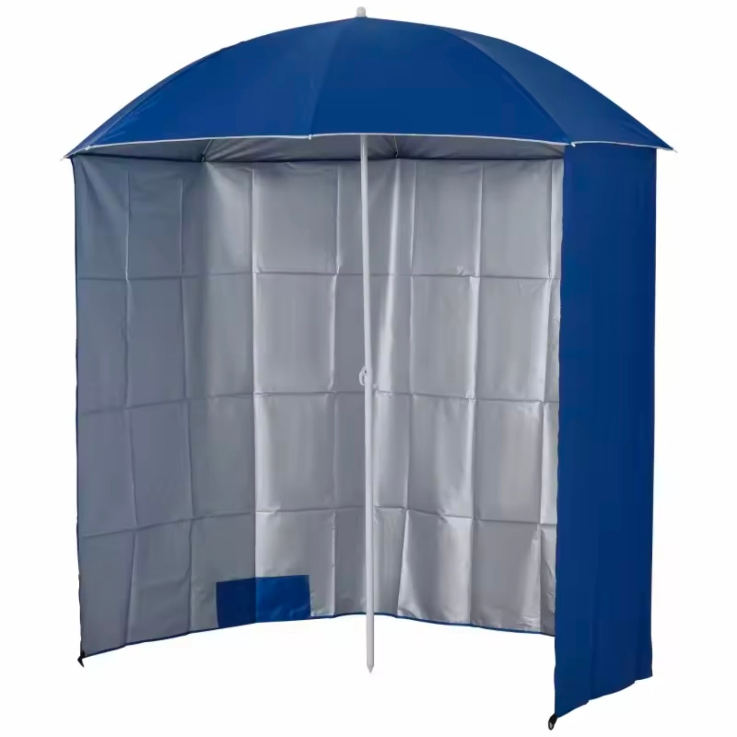 Ombrellone da spiaggia con parete laterale 2,2 x 2,2 m