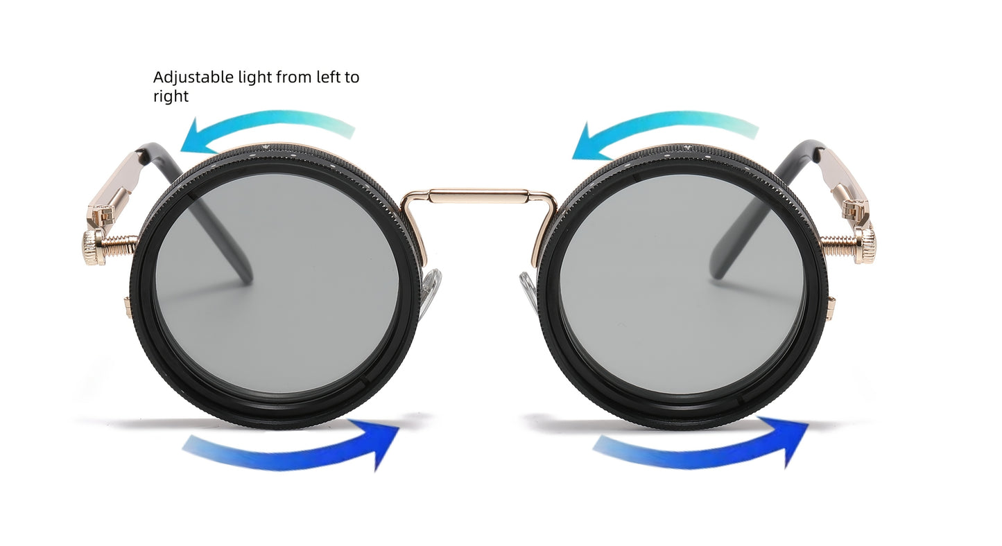 Occhiali Luce Regolabile - Lenti Alluminio/Magnesio - Per Feste & Eventi - Custodia Inclusa