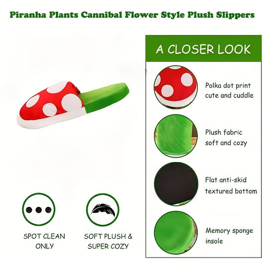 Pantofole Morbide, Peluche Interno, Antiscivolo, Casa Inverno, Donna Unisex Stile Fungo Super