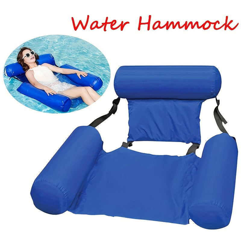 Sedia Gonfiabile Blu PVC - Ultra Resistenti per Piscina/Spiaggia, Pieghevole & Portatile