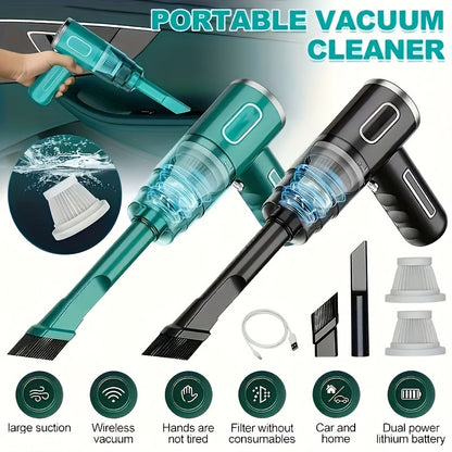 Aspirapolvere Portatile per Auto Senza Fili Ricaricabile USB