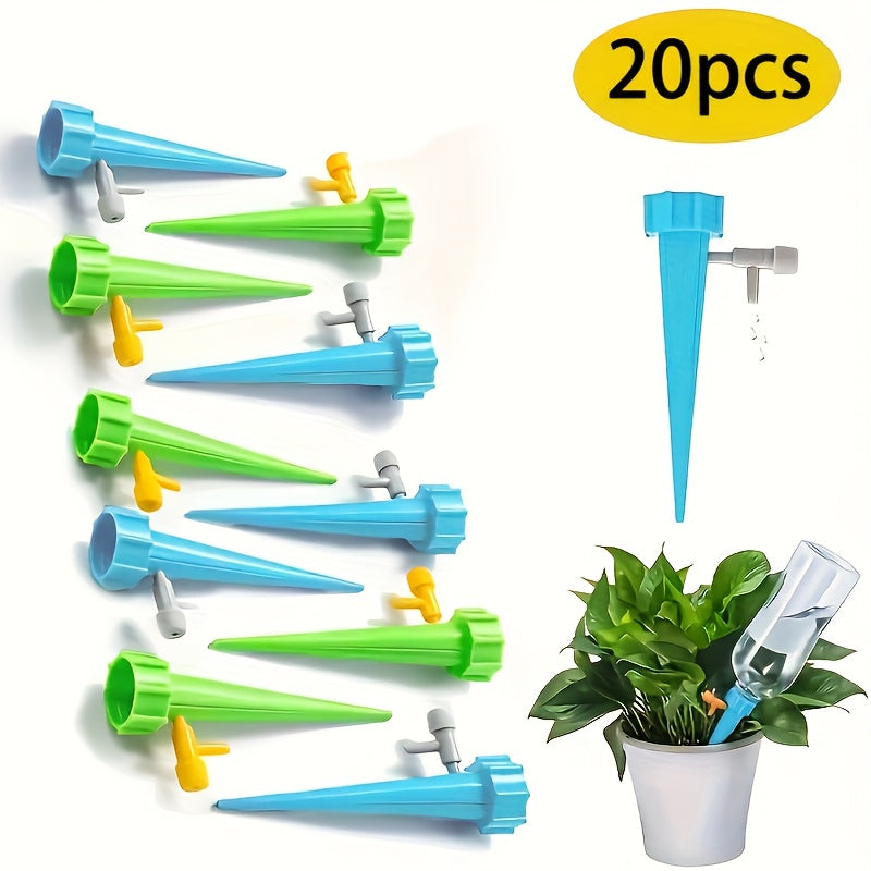 Kit 20 Irrigatori Automatici - Sistema Pigro per Piante da Esterno/Vacanze