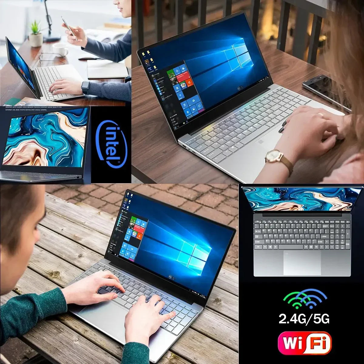 Laptop Windows 11 UltraSlim 14.1" | 12GB RAM 512GB SSD | A3950 FHD | PC Studio Ufficio