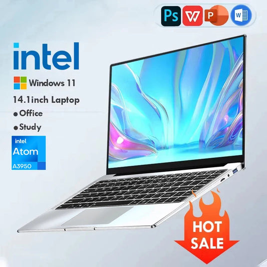 Laptop Windows 11 UltraSlim 14.1" | 12GB RAM 512GB SSD | A3950 FHD | PC Studio Ufficio