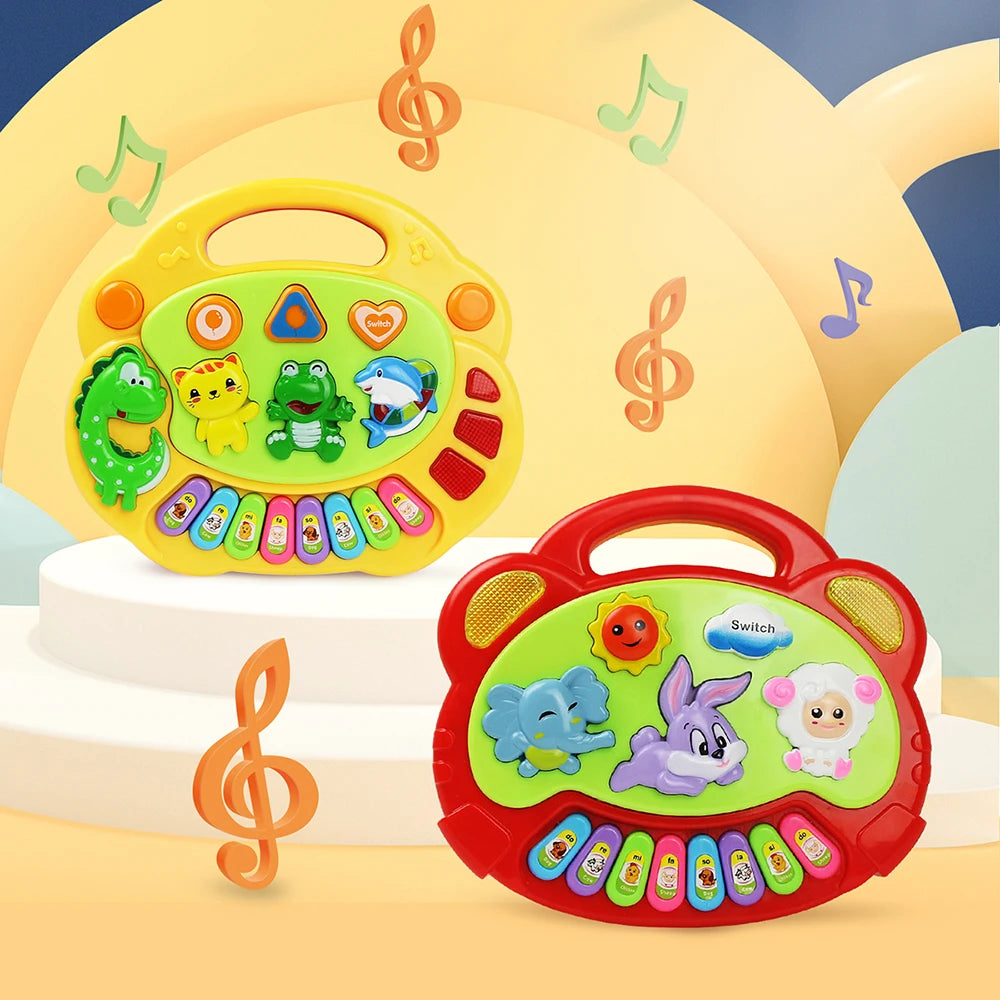 Pianoforte Bambini con Suoni Animali+ Luci - Giocattolo Musicale Educativo Regalo