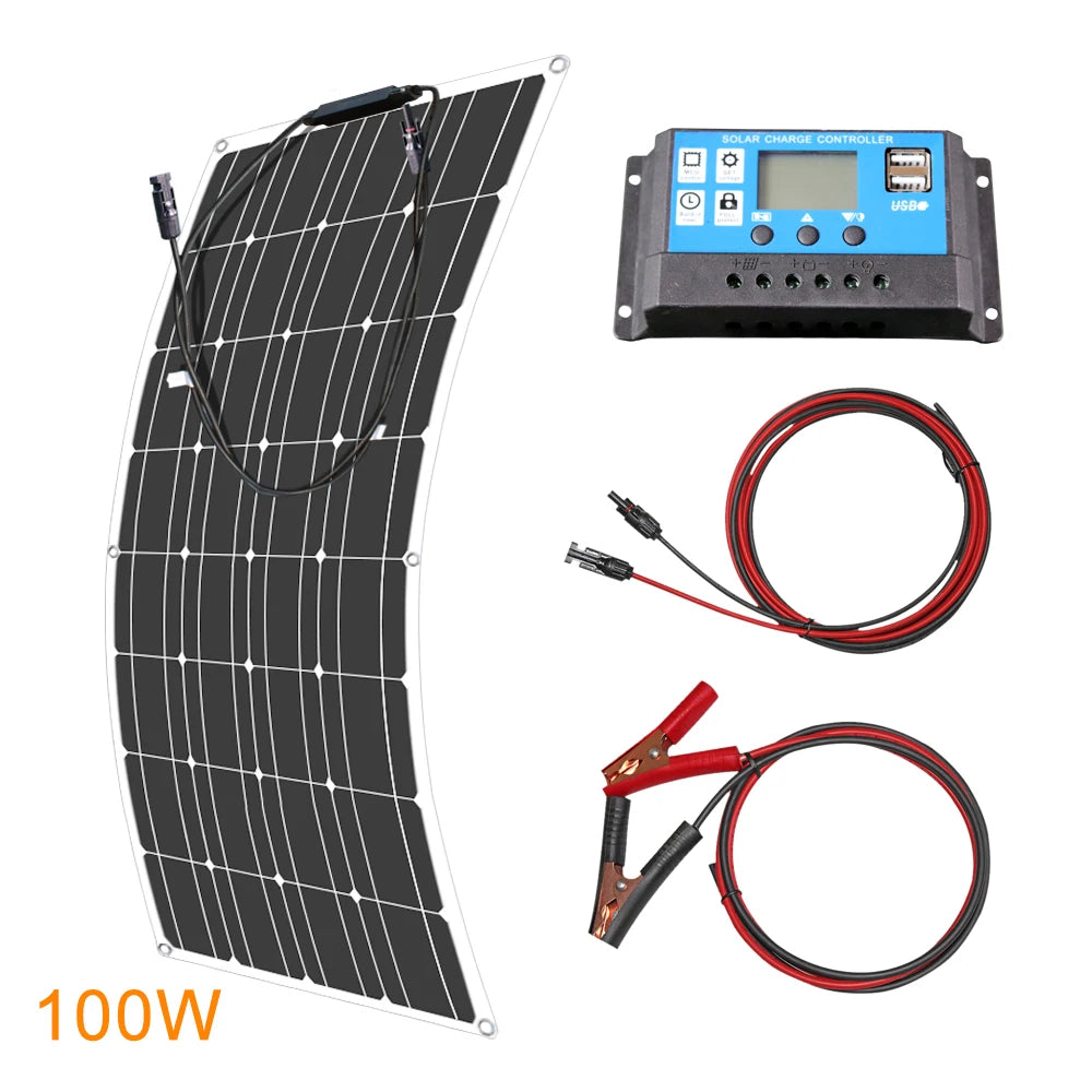 Pannello Solare Flessibile 100-600 WATT Pieghevole Impermeabile