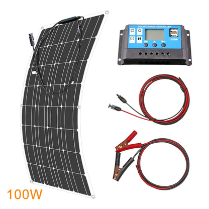 Pannello Solare Flessibile 100-600 WATT Pieghevole Impermeabile
