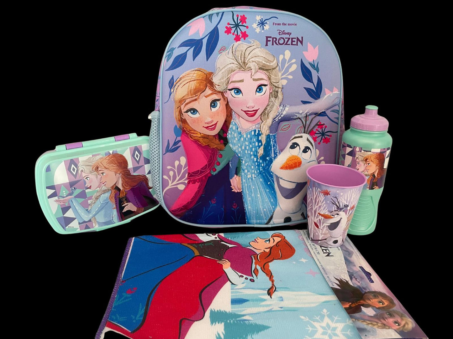 SET SCUOLA ZAINO 3D + ACCESSORI BAMBINO BAMBINA RITORNO A SCUOLA