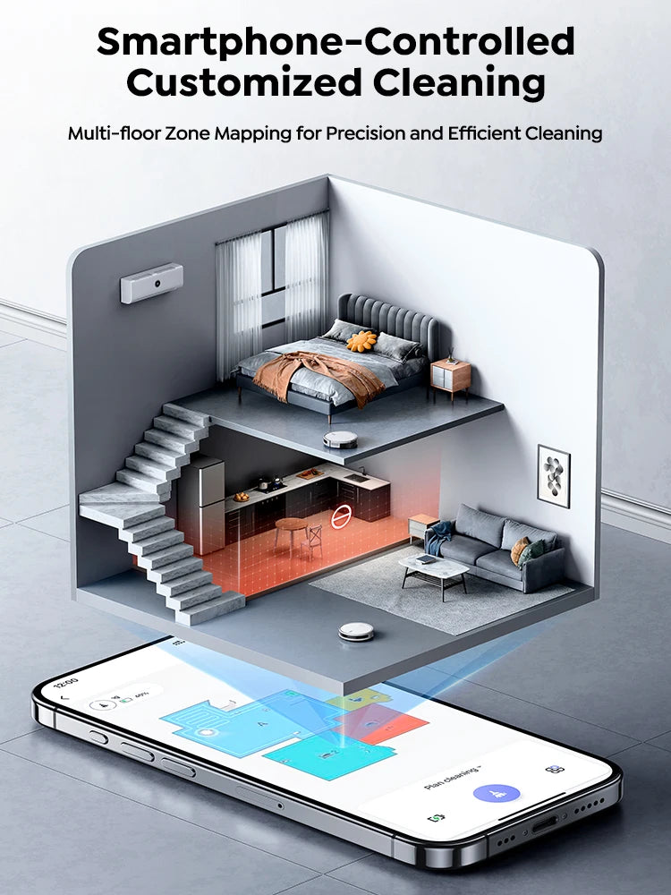 🌟 L10 Robot 2-in-1: Aspira 6500Pa + Mop | LiDAR Smart, App, 150min | Per Pavimenti & Tappeti
