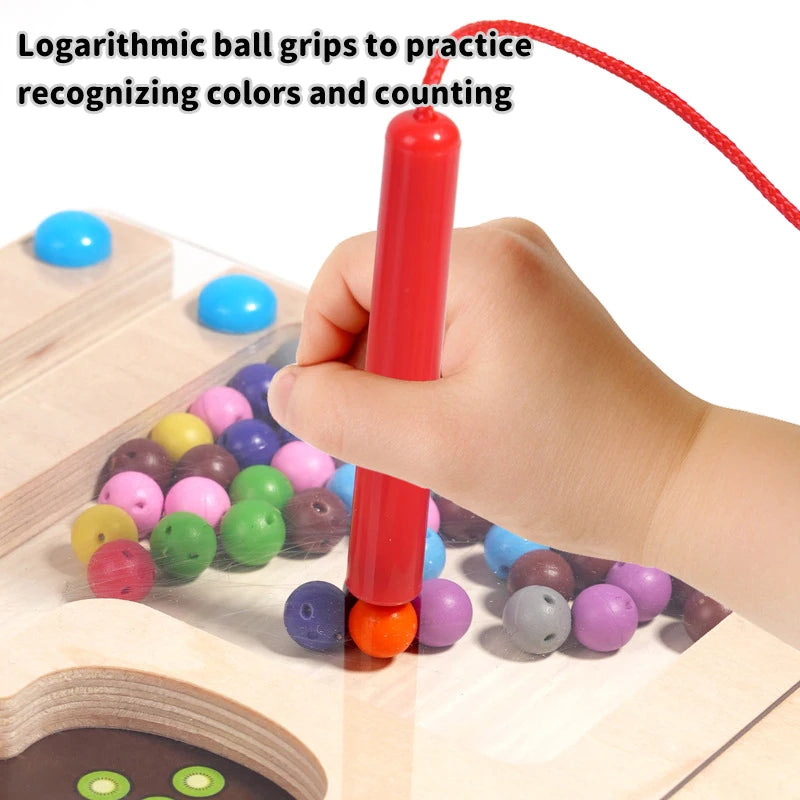 🎨 Labirinto Magnetico 3 in 1 - Giocattolo Educativo in Legno