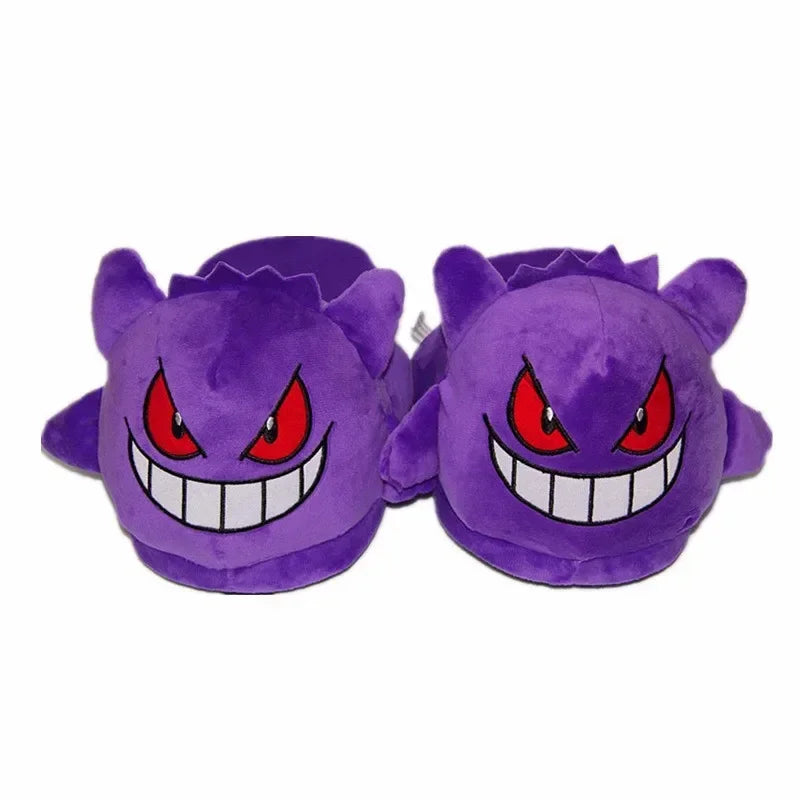 Pantofole Invernali Pokemon Gengar Peluche Morbido, Suola Antiscivolo, Regalo