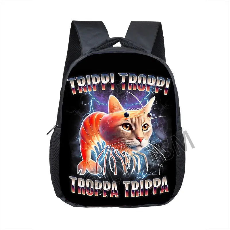 🎒 Zaino Brainrot Italiano - Tralalero Tralalà! Per Bambini 2-4 Anni