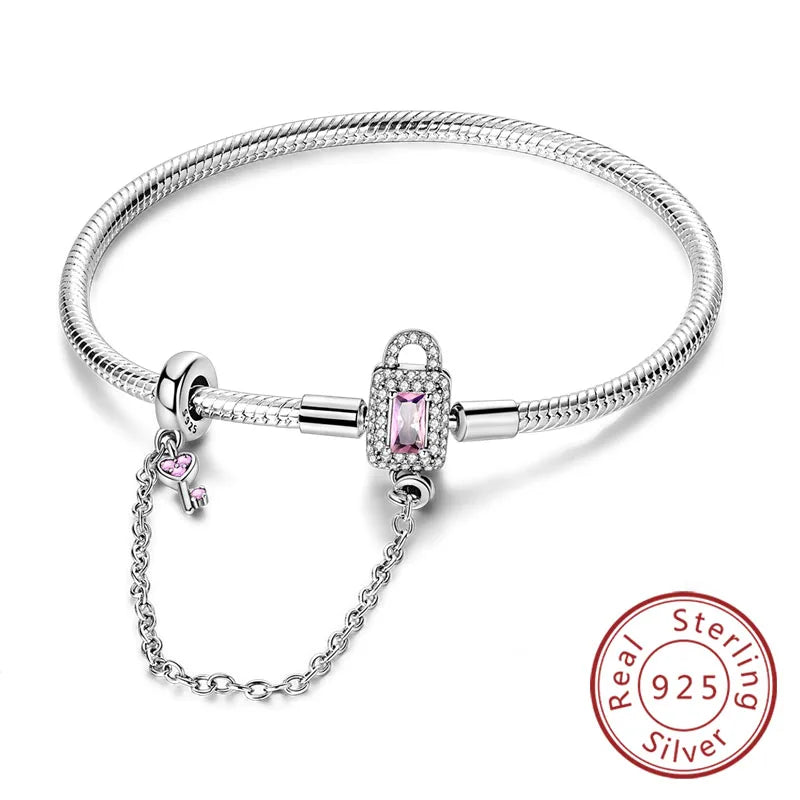 Bracciale in Argento 925 - Cuori con Zirconi, Regalo Perfetto per Donne, Gioiello Elegante e Personale