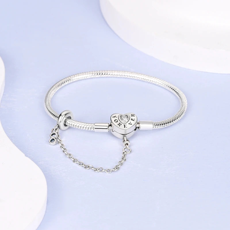 Bracciale in Argento 925 - Cuori con Zirconi, Regalo Perfetto per Donne, Gioiello Elegante e Personale