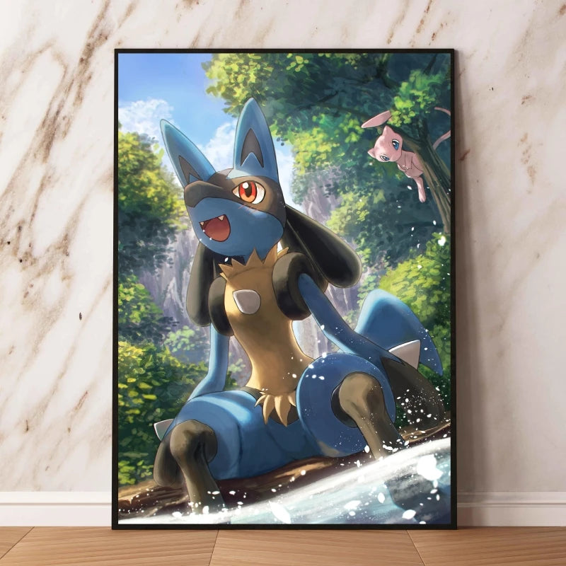 👻 Quadro Gengar Pokémon - Stampa Premium su Tela Senza Cornice