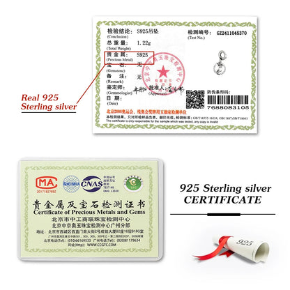 Perline Braccialetto 925 Argento Sterling | Charm Cane, Farfalla, Polpo | Gioielli Fai Da Te