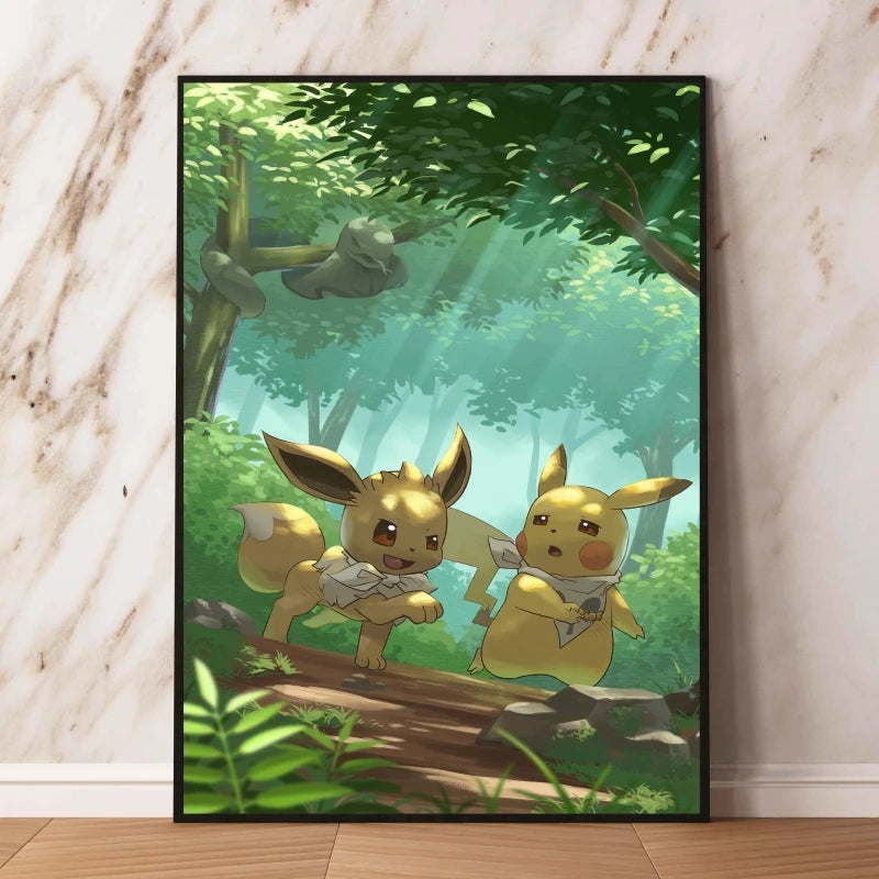 👻 Quadro Gengar Pokémon - Stampa Premium su Tela Senza Cornice