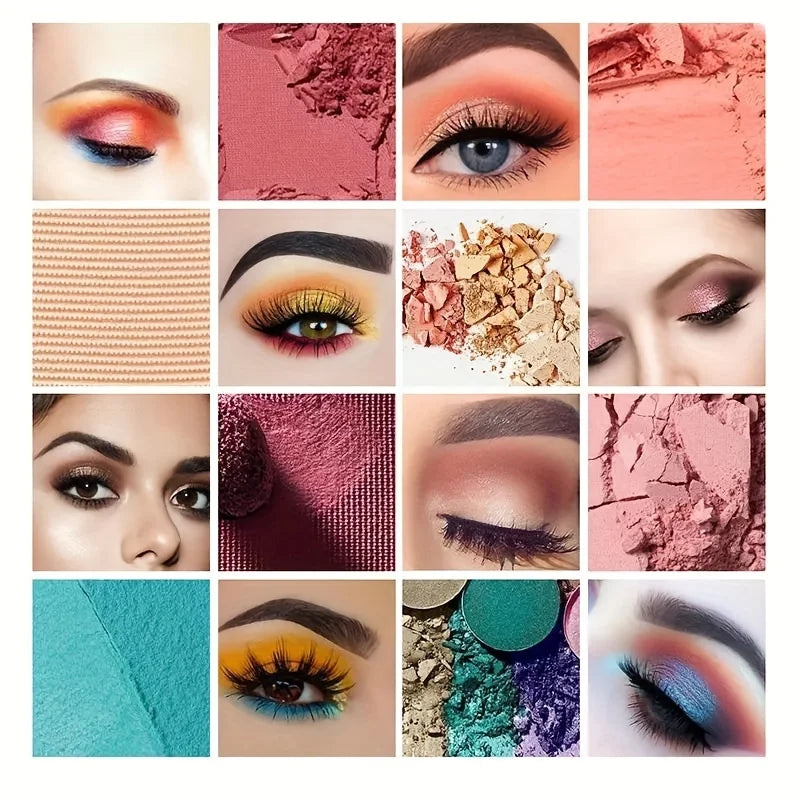 Palette Ombretti 40 Colori - Opachi & Lucidi, Terre Naturali - Trucco  a Lunga Durata, Antisbavature