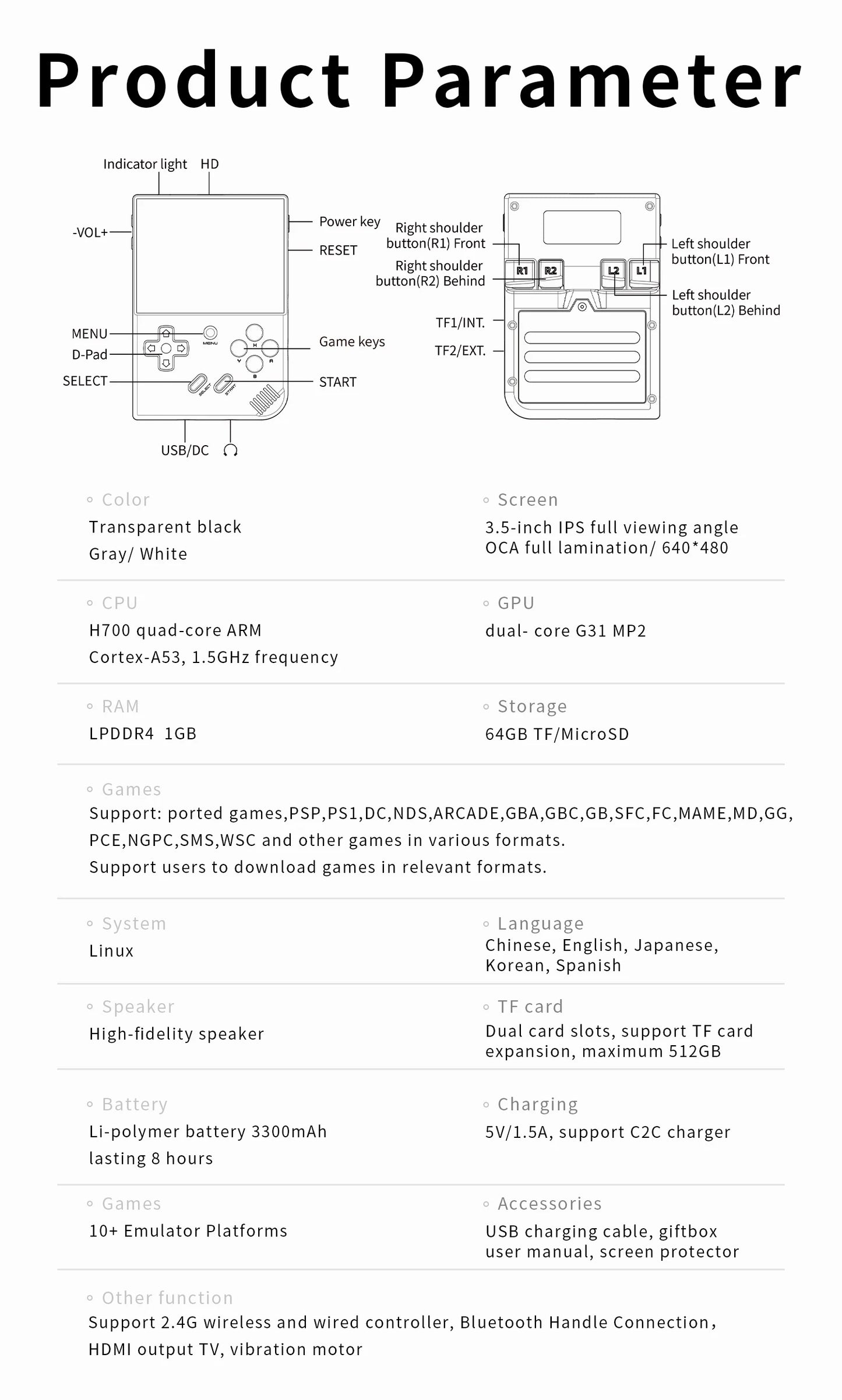 🔥ANBERNIC RG35XX PLUS: 5000+ Giochi Retro Portatile! IPS 3.5" + TV Out HD🎮