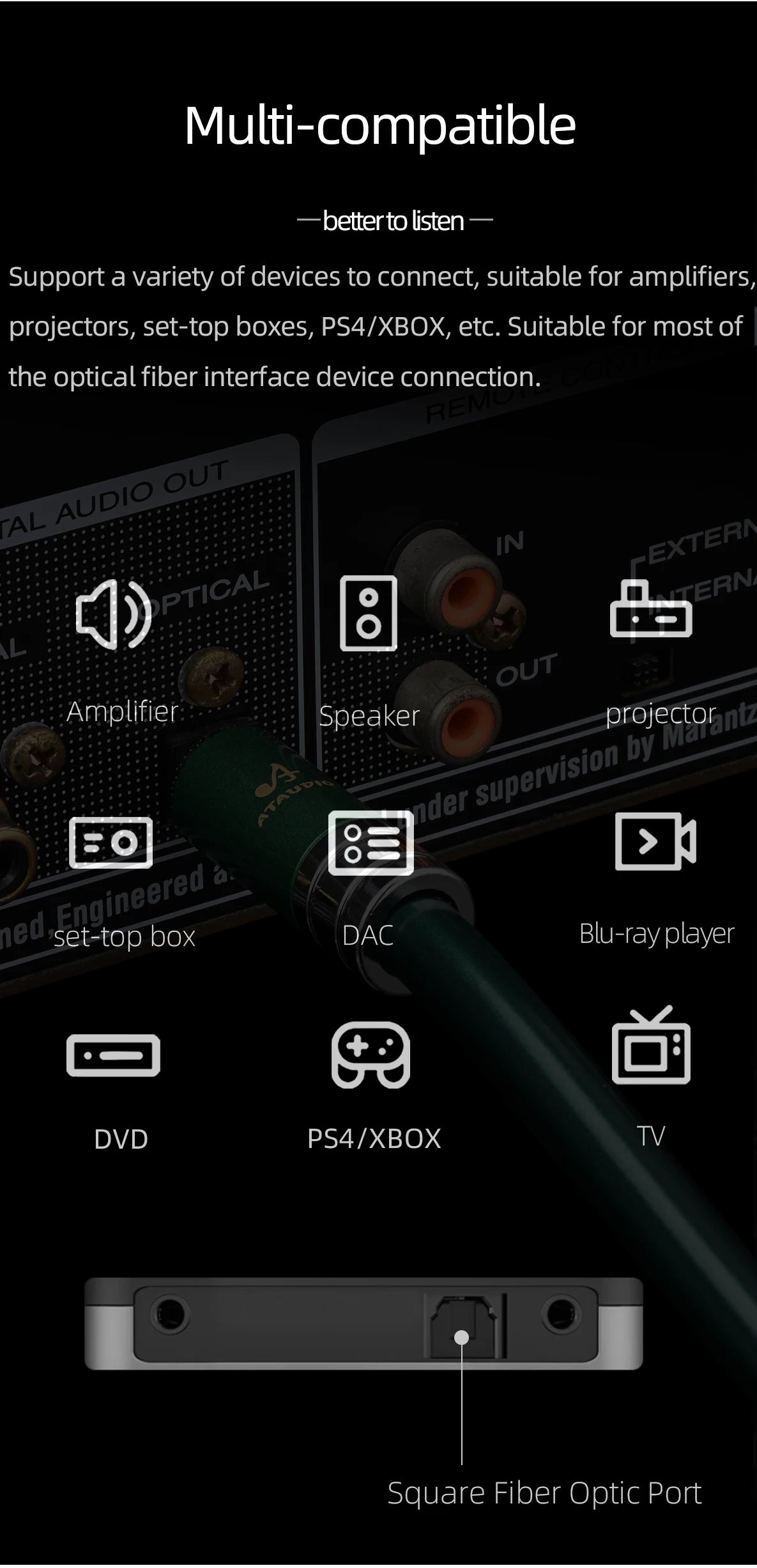 Cavo Coassiale Audio Digitale - Ottico POF per DTS 5.1, Dolby Digital