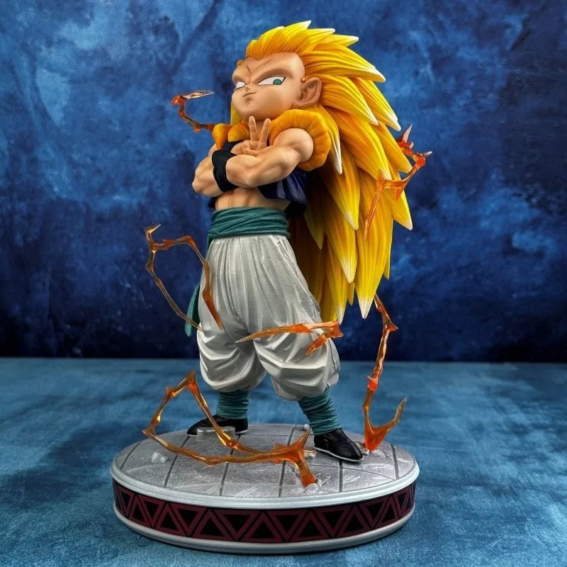 Gotenks SSJ3 25cm - Figura da Battaglia | Collezione Anime | Per Scrivania/Vetrina