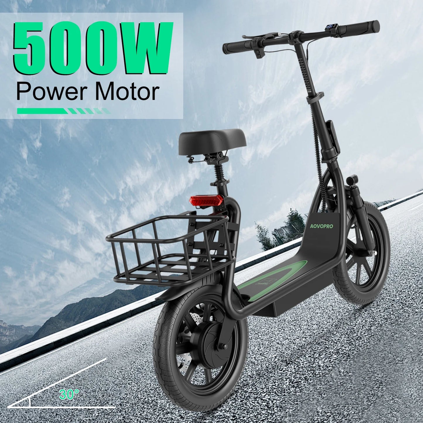 Scooter Elettrico ESBSPRO - 500W  100KM Autonomia  35km/h