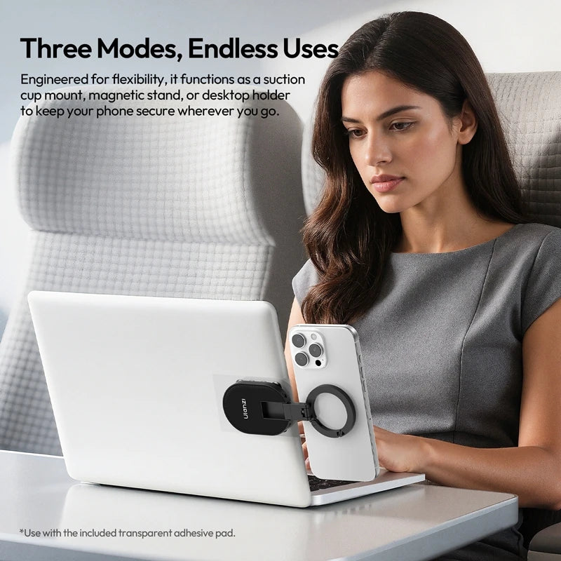 Supporto Ventosa Magnetica | Supporto Telefono per Vetro, Laptop, Specchio | Montaggio Universale