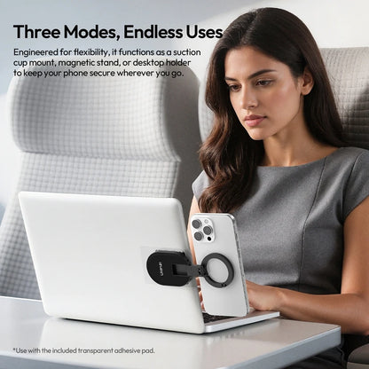 Supporto Ventosa Magnetica | Supporto Telefono per Vetro, Laptop, Specchio | Montaggio Universale