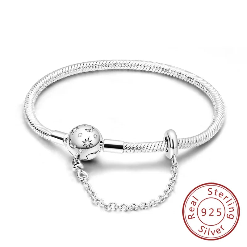 Bracciale in Argento 925 - Cuori con Zirconi, Regalo Perfetto per Donne, Gioiello Elegante e Personale