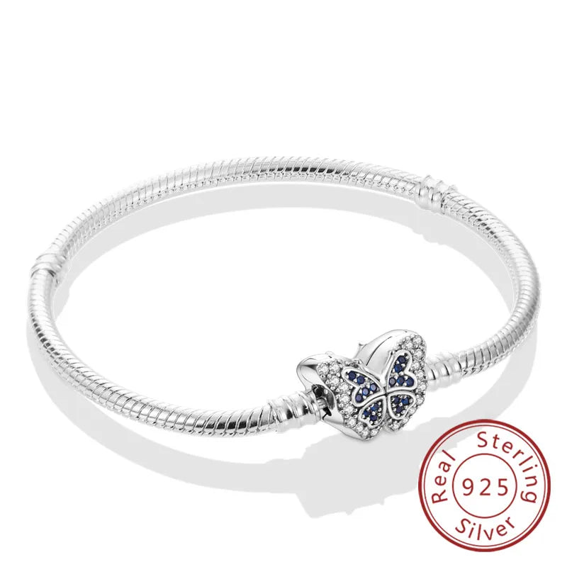 Bracciale in Argento 925 - Cuori con Zirconi, Regalo Perfetto per Donne, Gioiello Elegante e Personale