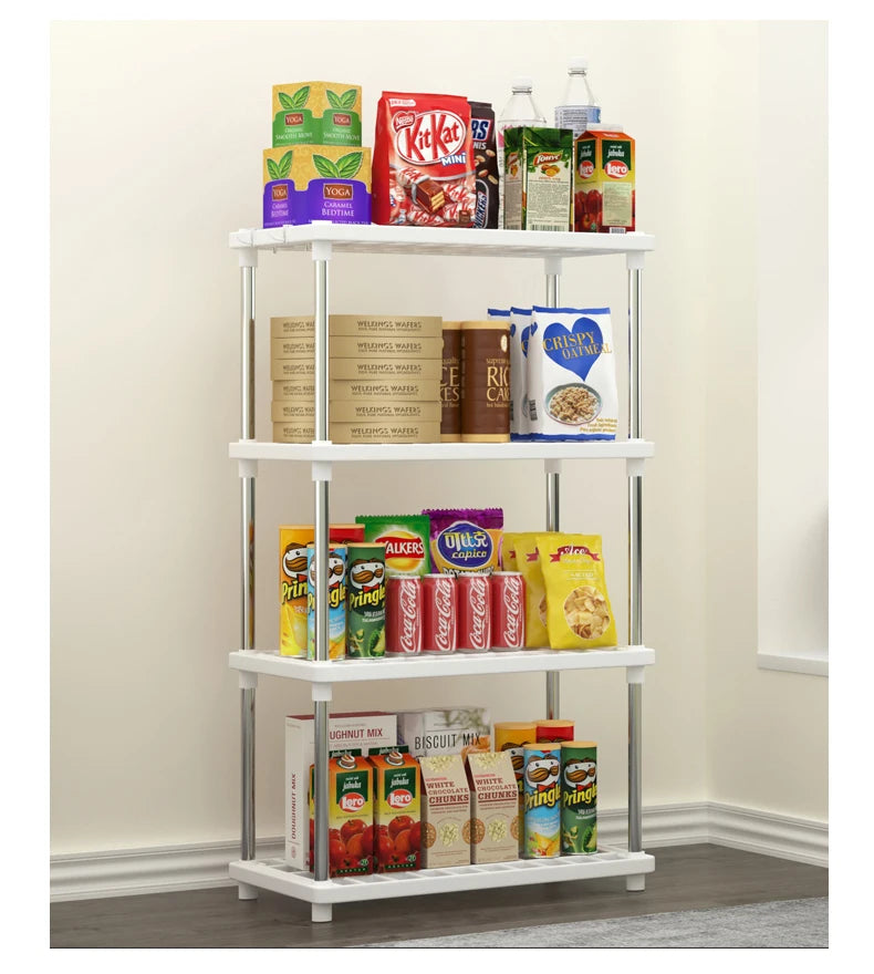 Scaffale Plastica 4 Piani - Ordine Garantito in Tutta la Casa