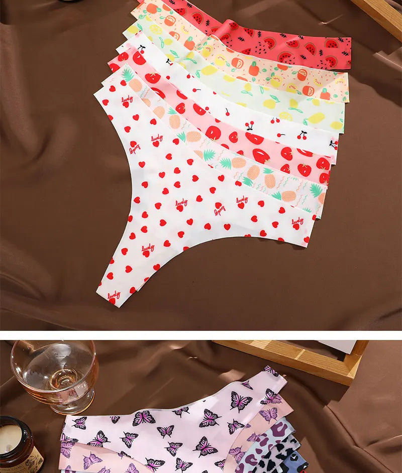 3 Mutandine Sexy Donna - Perizoma T-Back Vita Bassa - Intimo Colorato Senza Cuciture