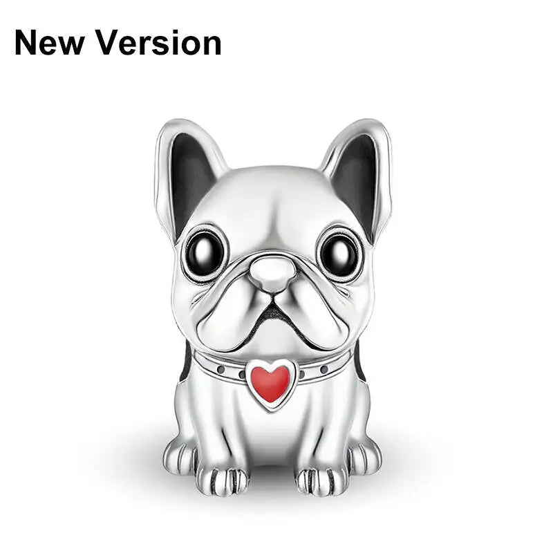 Perline Braccialetto 925 Argento Sterling | Charm Cane, Farfalla, Polpo | Gioielli Fai Da Te