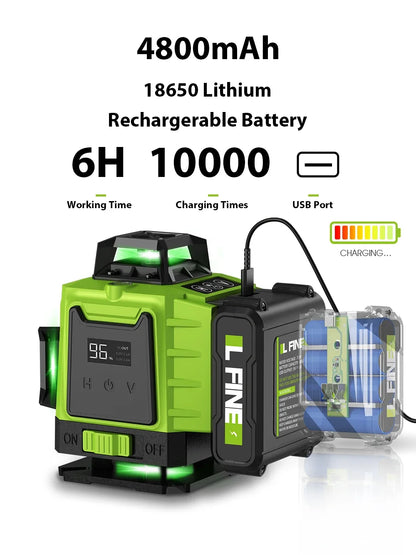 Livello Laser Professionale 16 Linee 360° Autolivellante