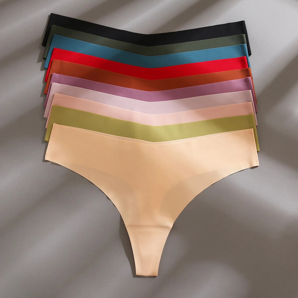 7 Lingerie Sexy Senza Cuciture - Perizoma/Tanga Seta Donna - Elegante & Comodo