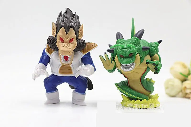 DRAGON BALL MINI SET | Scimmia Vegeta Gigante + 9 Personaggi | Collezione Completa