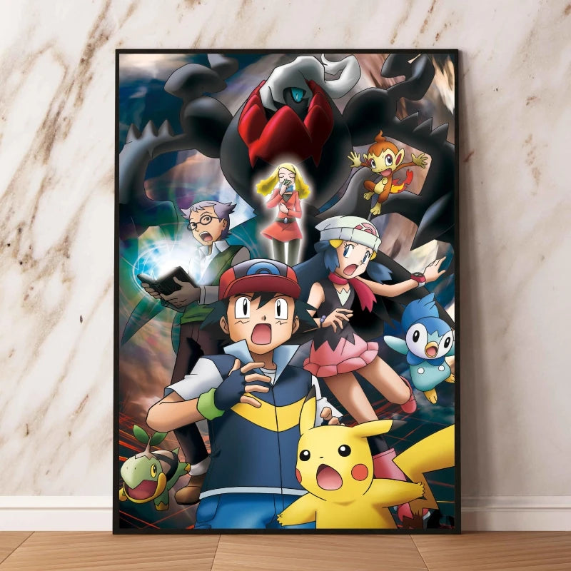 👻 Quadro Gengar Pokémon - Stampa Premium su Tela Senza Cornice