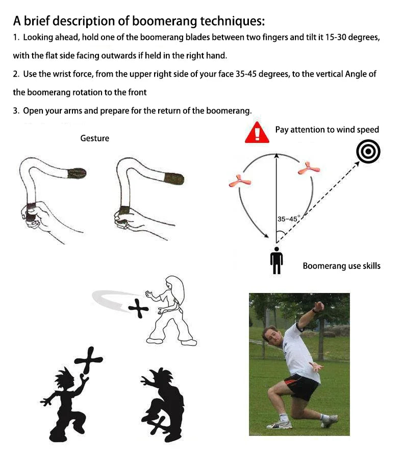 Boomerang Morbido per Bambini - Giocattolo Interattivo 3 Lame, Sicuro per Esterni, Educativo e Anti-Stress - Regalo per Tutte le Età