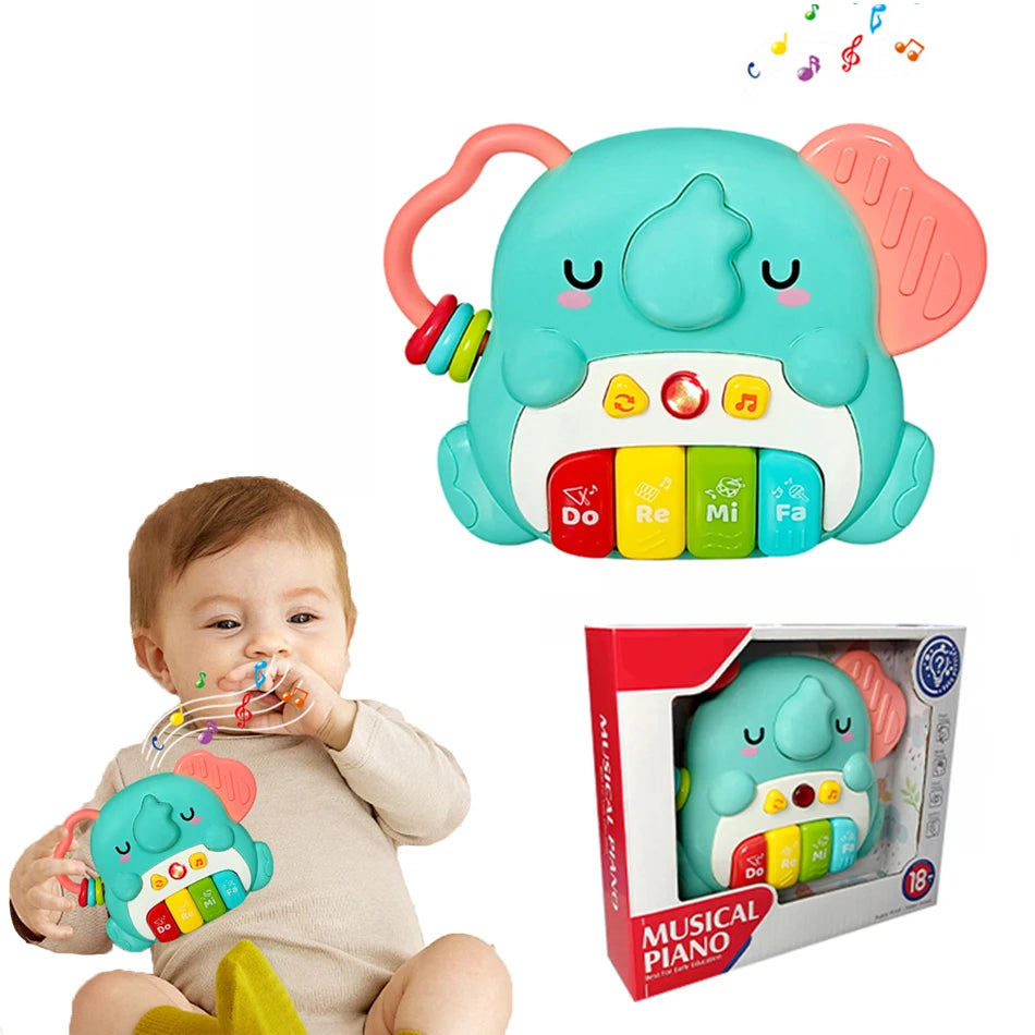 Pianoforte Bambini con Suoni Animali+ Luci - Giocattolo Musicale Educativo Regalo