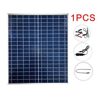 Pannello Solare 500W/1000W 12V - IP65 Impermeabile con Controller 100A e USB