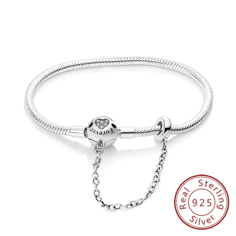 Bracciale in Argento 925 - Cuori con Zirconi, Regalo Perfetto per Donne, Gioiello Elegante e Personale