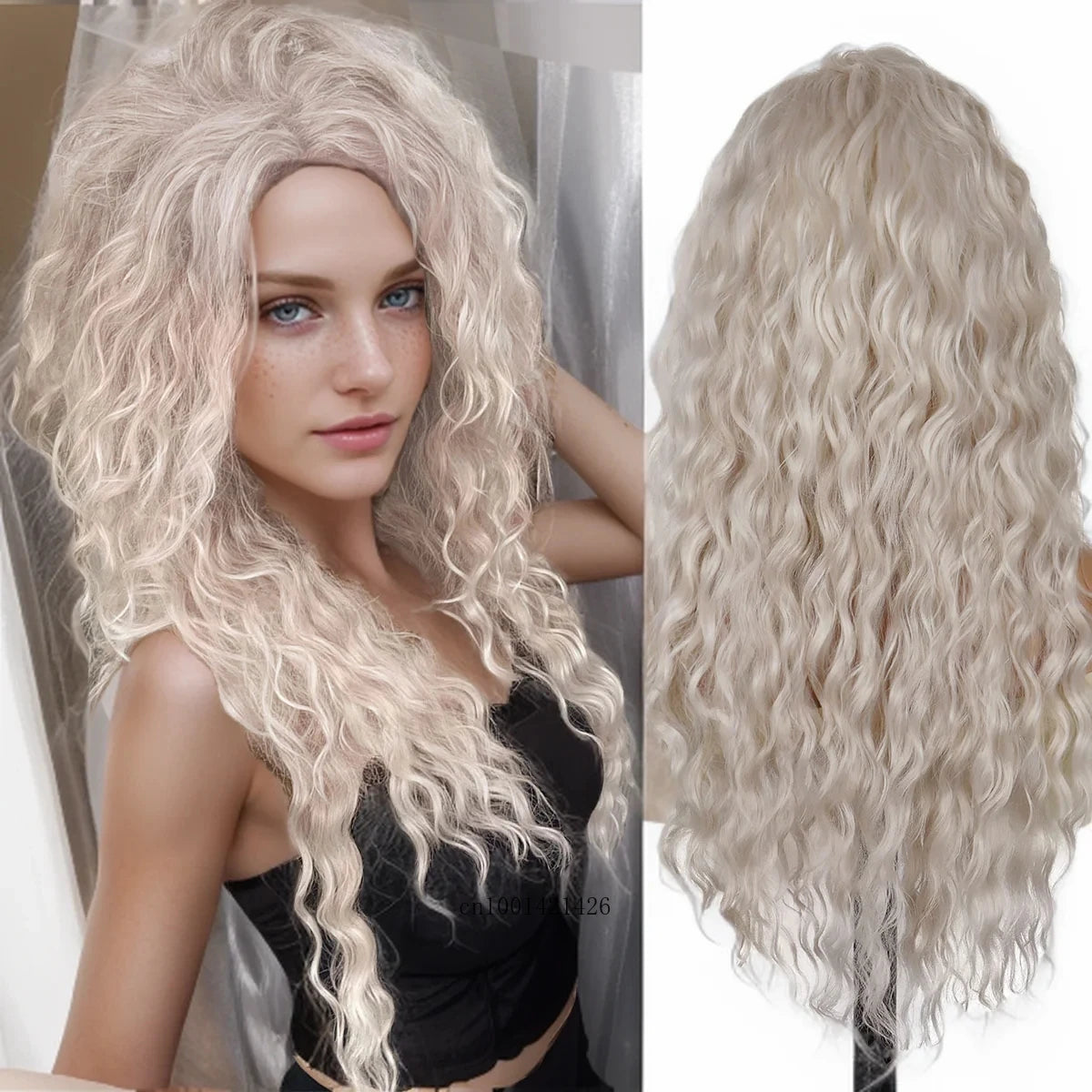 💫 Parrucca Ricci Lunga 26" Colore Ash Blonde - Effetto Morbido e Naturale, Per Feste e Daily!
Ombre perfetto e ricci setosi! Trasformati in pochi secondi. 🌟✨