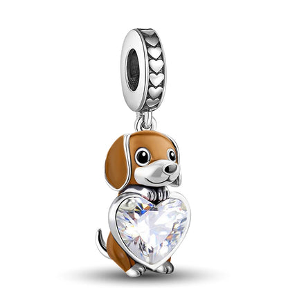 Perline Braccialetto 925 Argento Sterling | Charm Cane, Farfalla, Polpo | Gioielli Fai Da Te