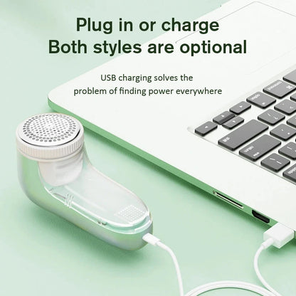 Rasoio Levapelucchi Elettrico Ricaricabile 3-in-1 - Rimozione Professionale di Pelucchi, Palline e Fibre da Tessuti!