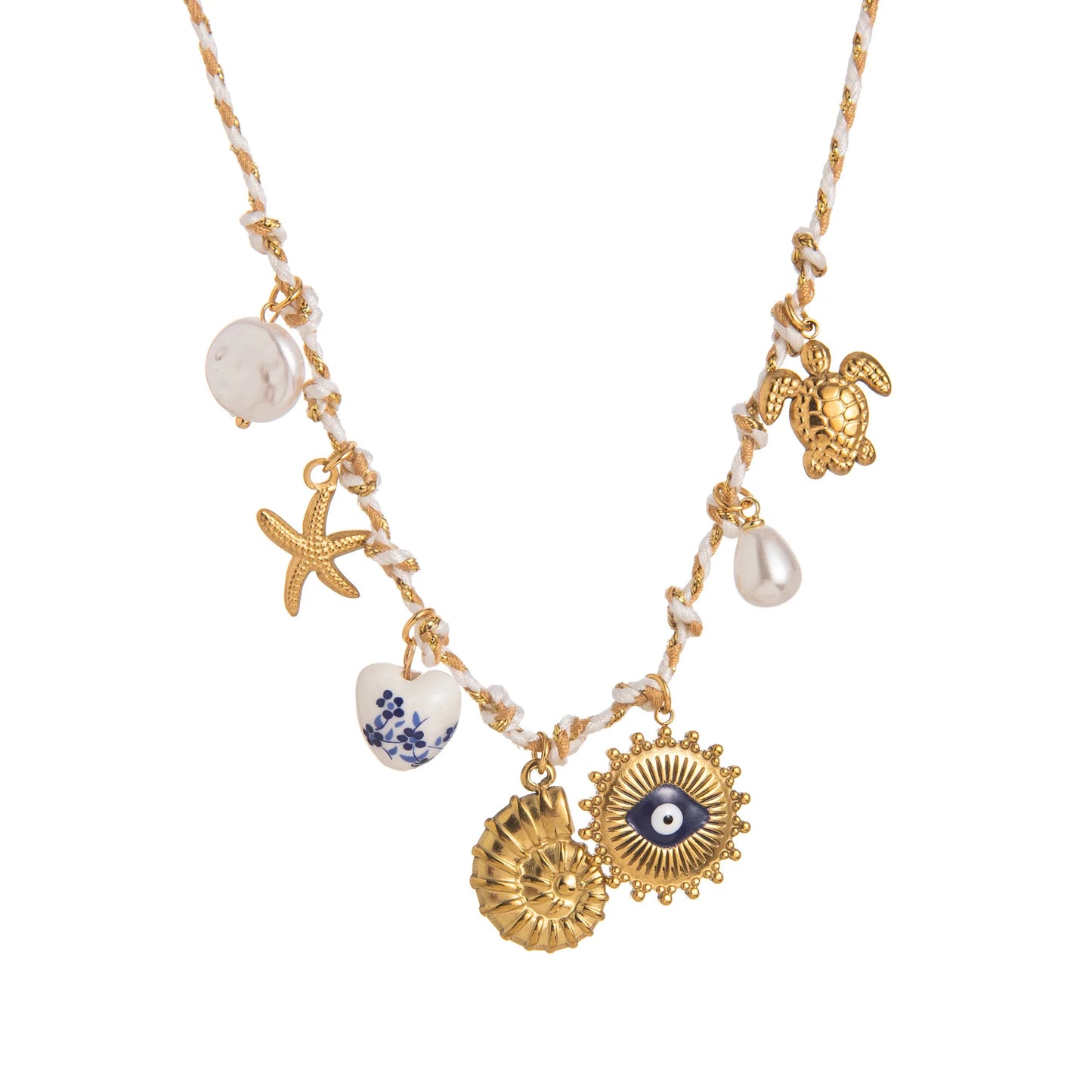 Collana Multicolor Donna Vari Ciondoli