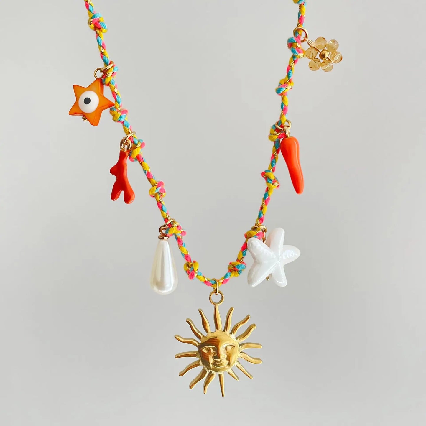 Collana Multicolor Donna Vari Ciondoli